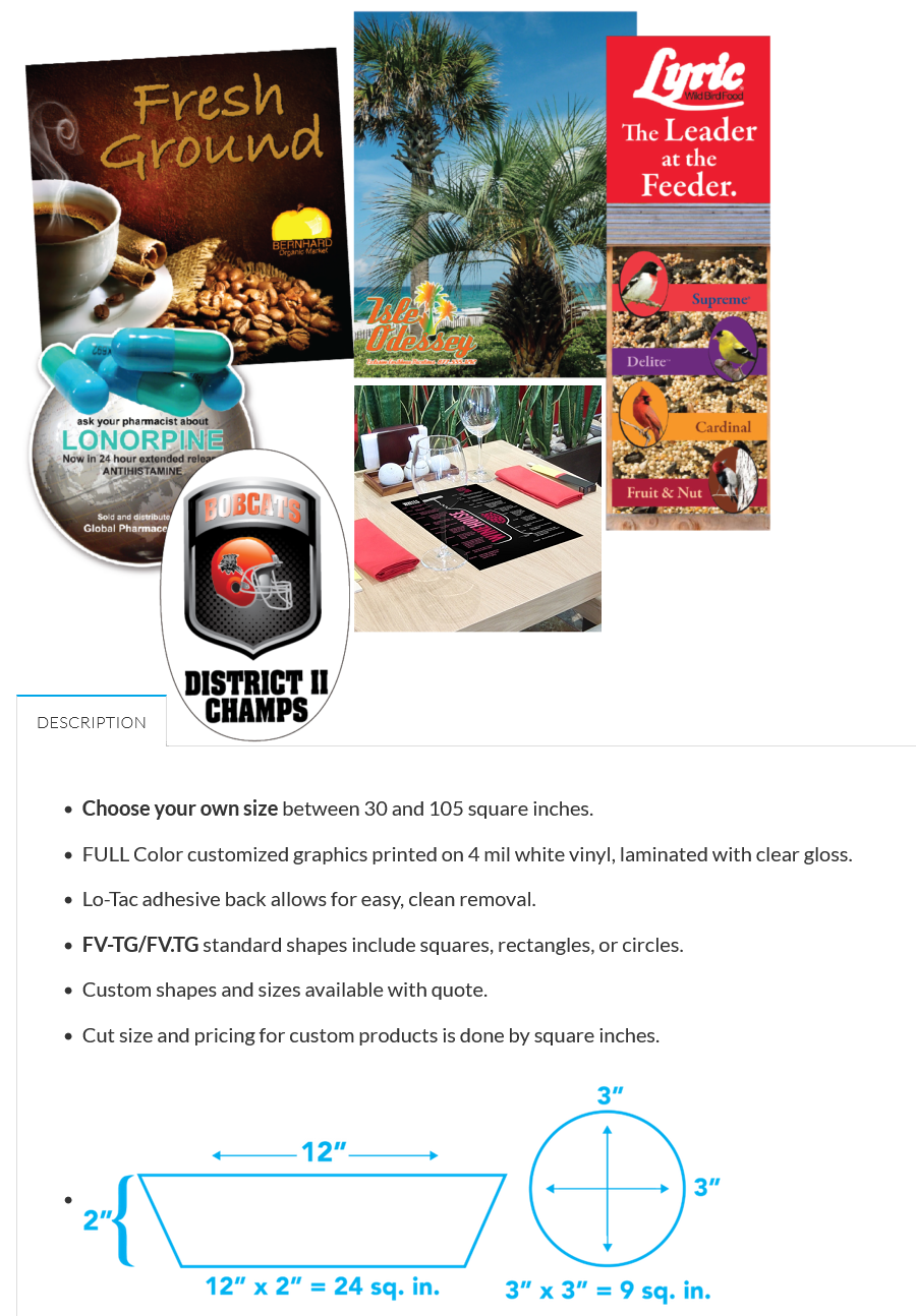 Adhesive Table Graphics