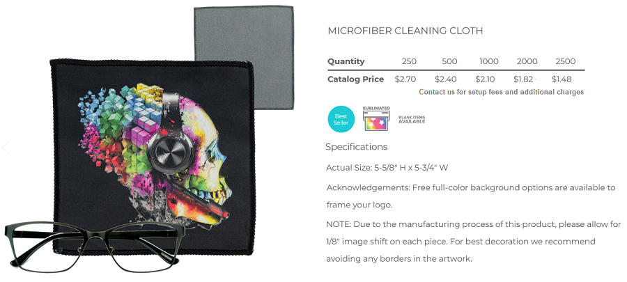 Eyeglass Microfiber Pad